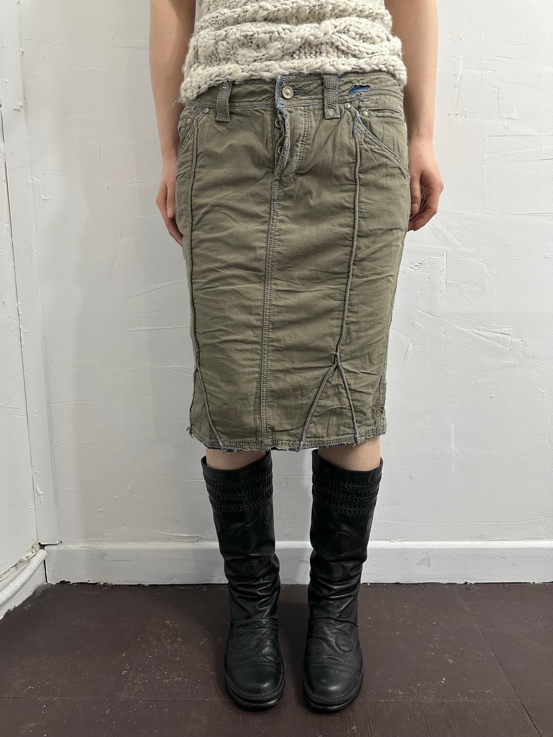 masculo grunge midi skirt 상품이미지4