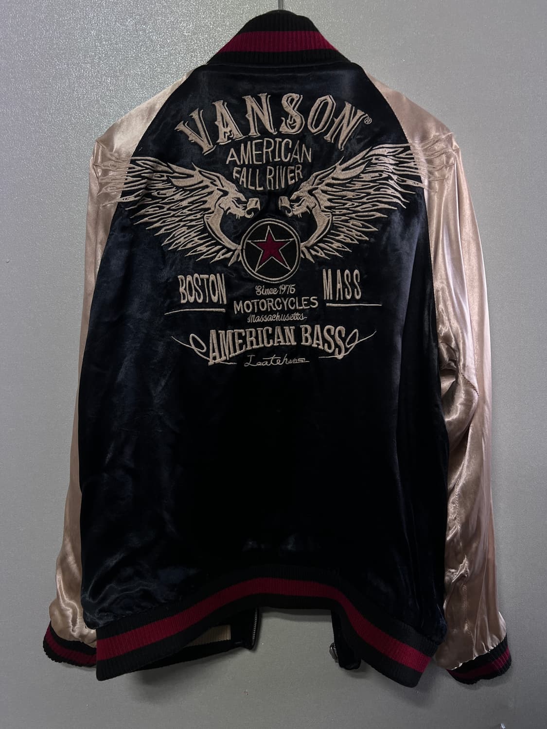 밴슨 스컬 리버서블 봄버 스카쟌 상품이미지3