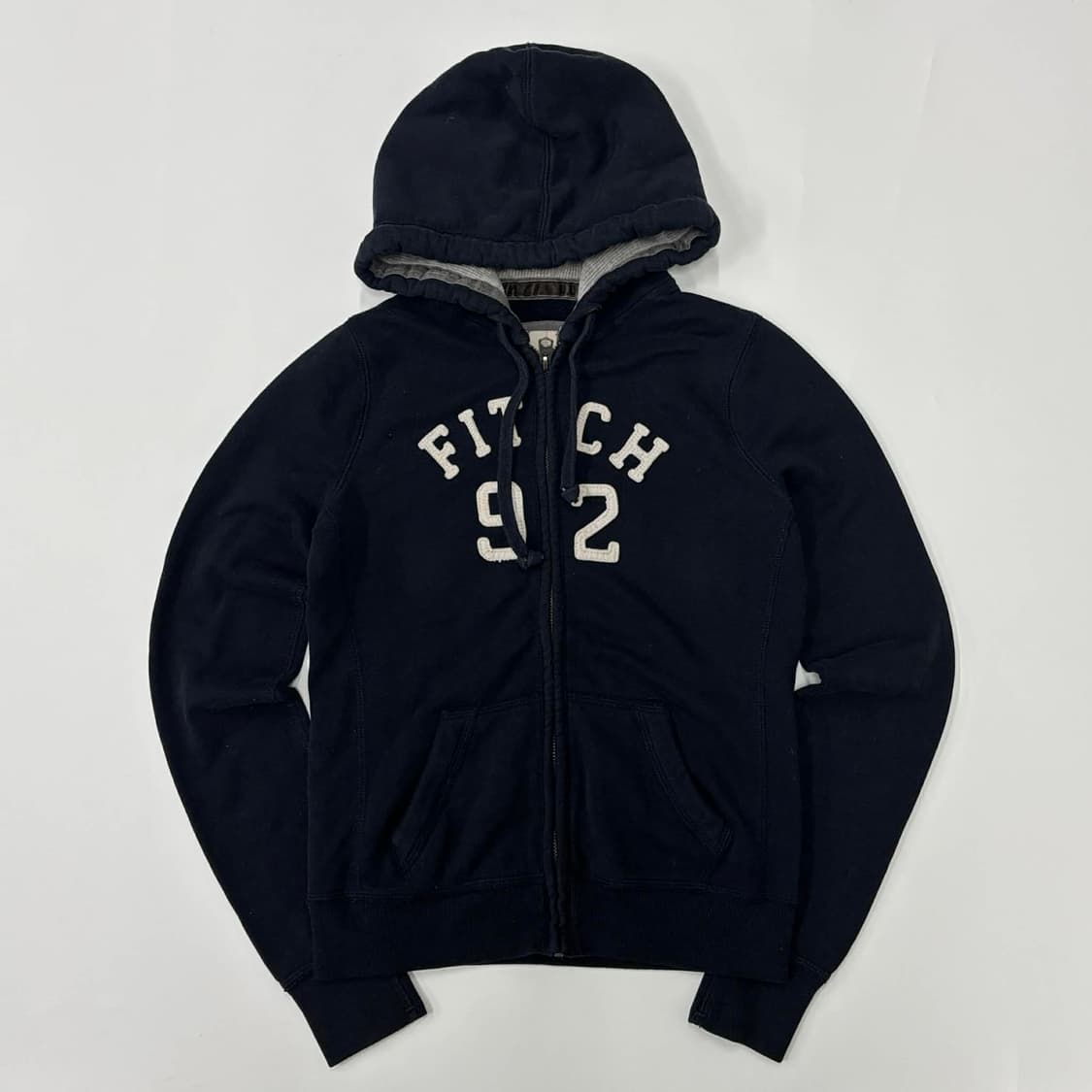 아베크롬비 y2k 여리핏 블랙 걸즈 대장급 후드집업 희귀져지(S) 상품이미지2