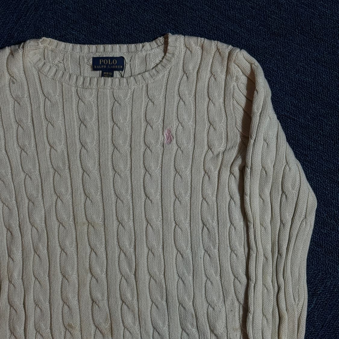 폴로 랄프로렌 케이블니트 아이보리 상품이미지2