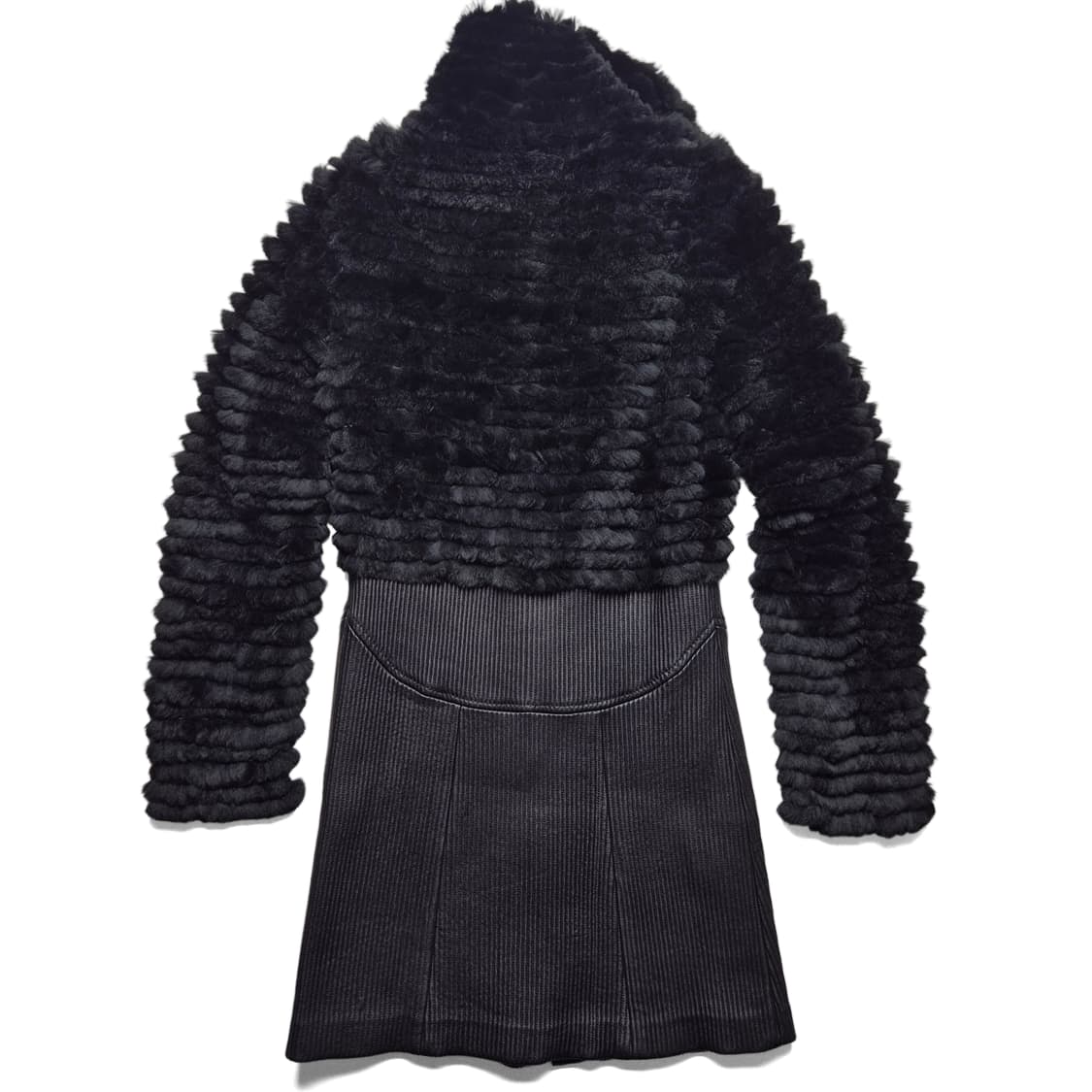 [S] 엠포리오 아르마니 퍼 레더 믹스 롱자켓 상품이미지7