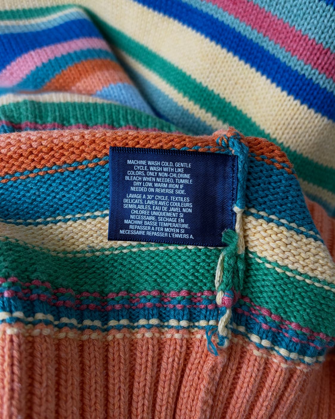 [S]폴로 랄프로렌 멀티 스트라이프 코튼 니트 상품이미지8