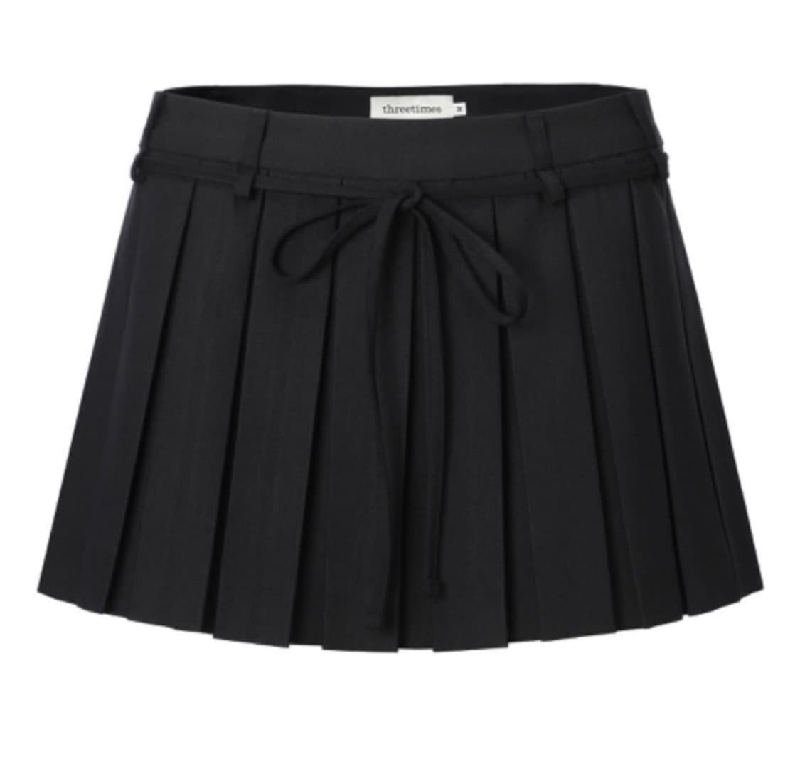 쓰리타임즈 치어리스커트 블랙 m  상품이미지1