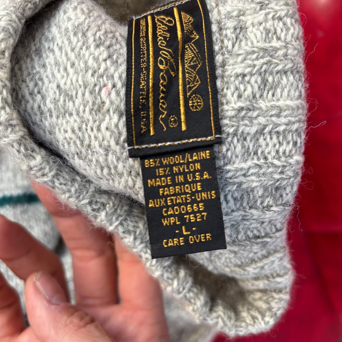 80년대 미국 에디바우어 헤비울 스웨터 상품이미지6