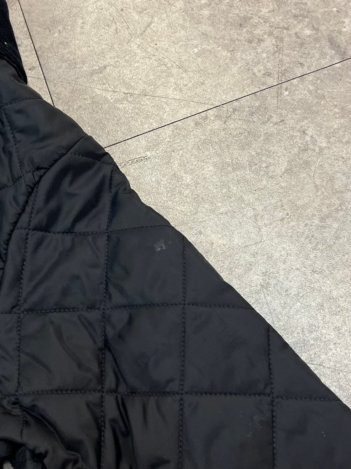 바버 카라 퀄팅 자켓 블랙 키즈 L #csz2163 상품이미지6