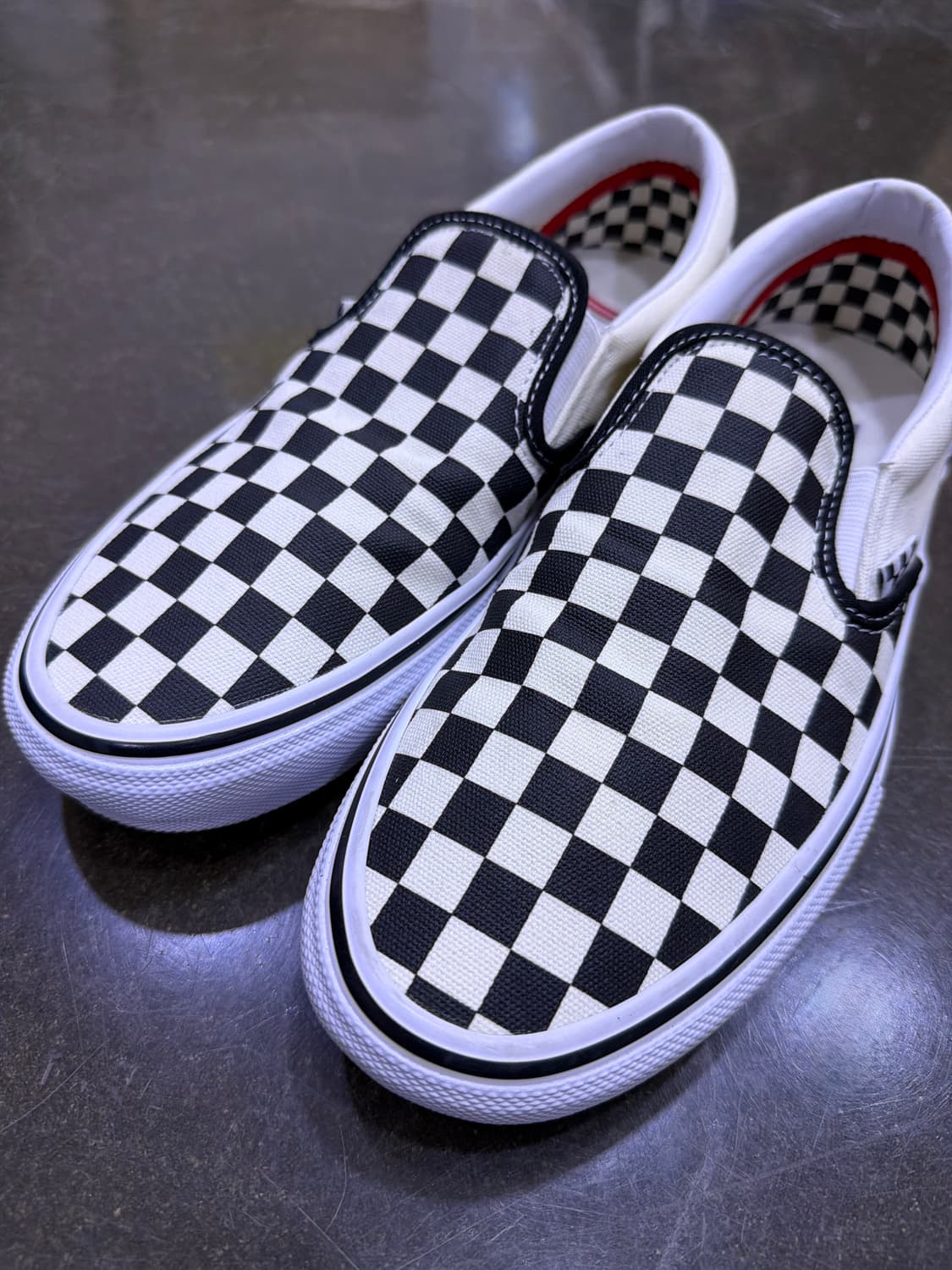 반스 스케이트 슬립온 체커보드 블랙 오프 화이트 265 상품이미지3