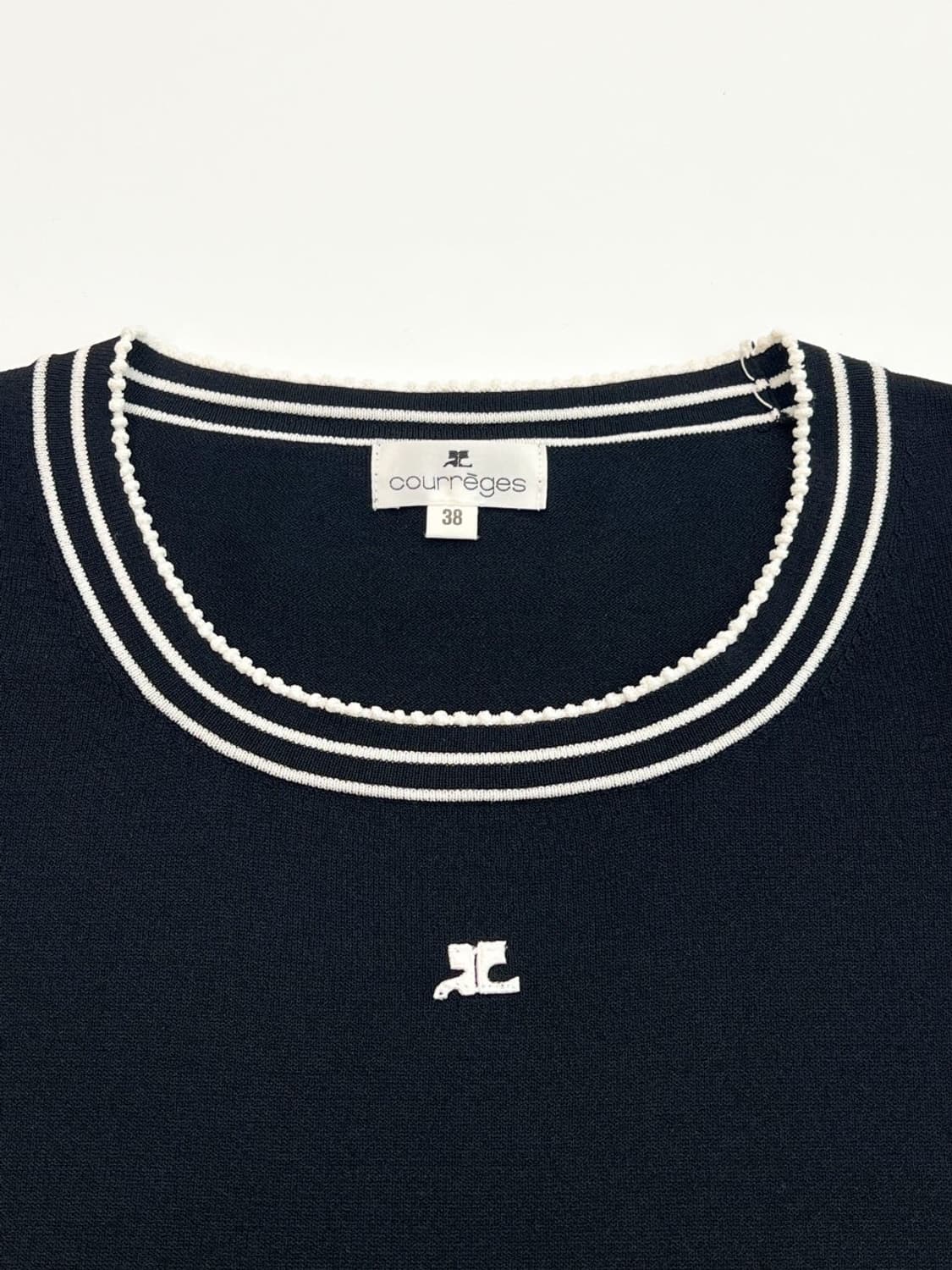 courreges / 꾸레쥬 블랙 썸머 니트  상품이미지2