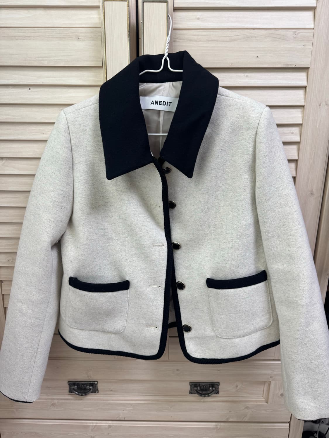 언에디트 W Avery Wool Jacket_Marshmallow 상품이미지3