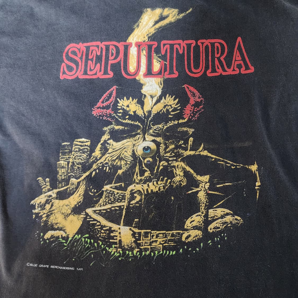 [L] 90s 세풀투라 Sepultura 빈티지 밴드티 상품이미지2