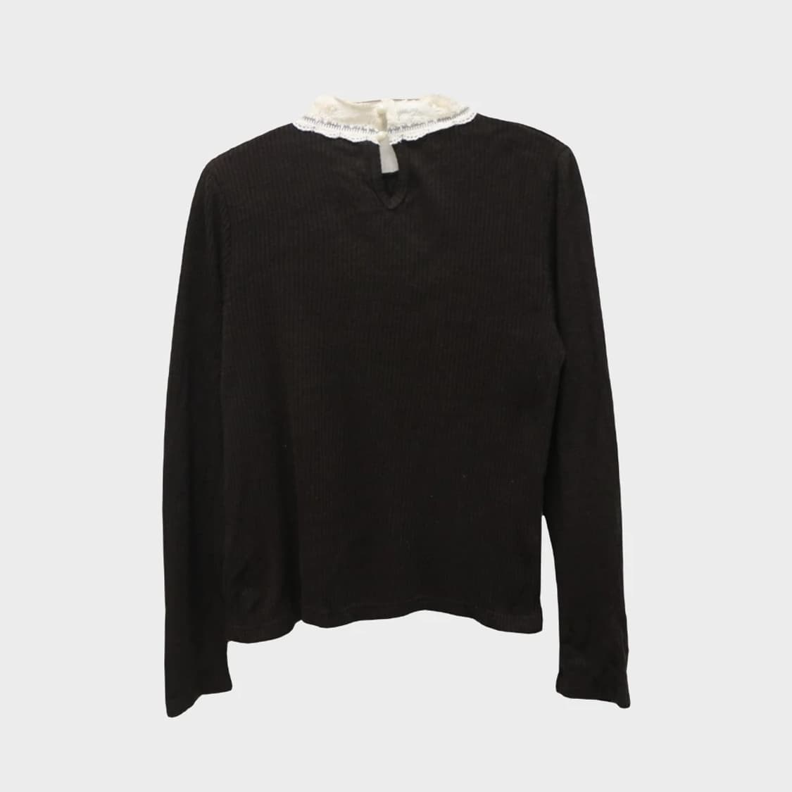 엑시즈팜 레이스넥 슬리브 티셔츠 64460 상품이미지2