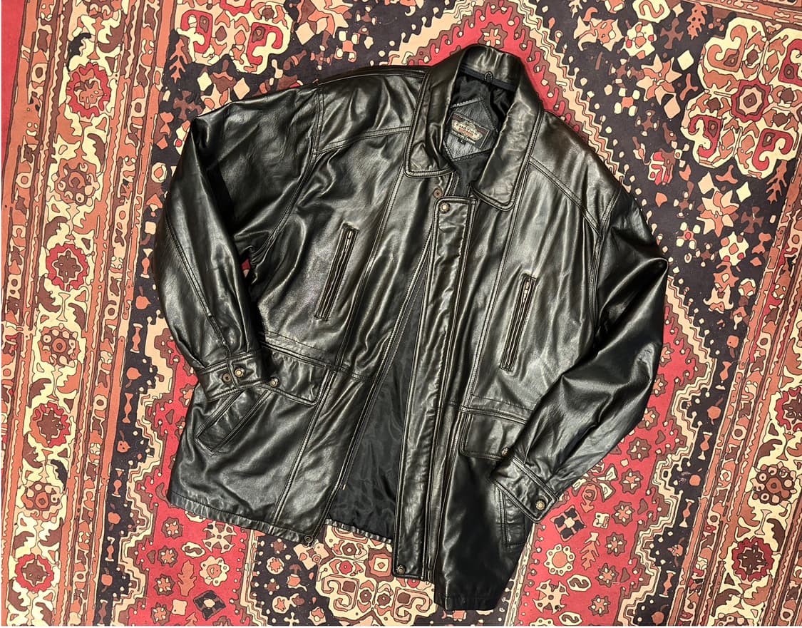 ( XL-2XL ) 가죽코트 가죽카코트 레더자켓 가죽롱자켓 가죽자켓  상품이미지4