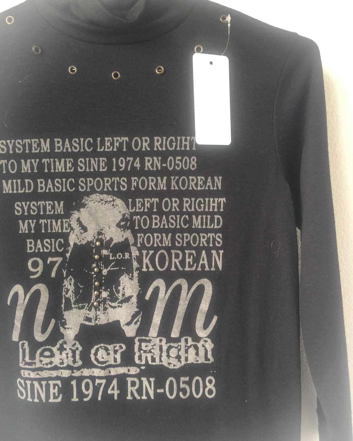 High neck eyelet point printing sleeve 상품이미지5