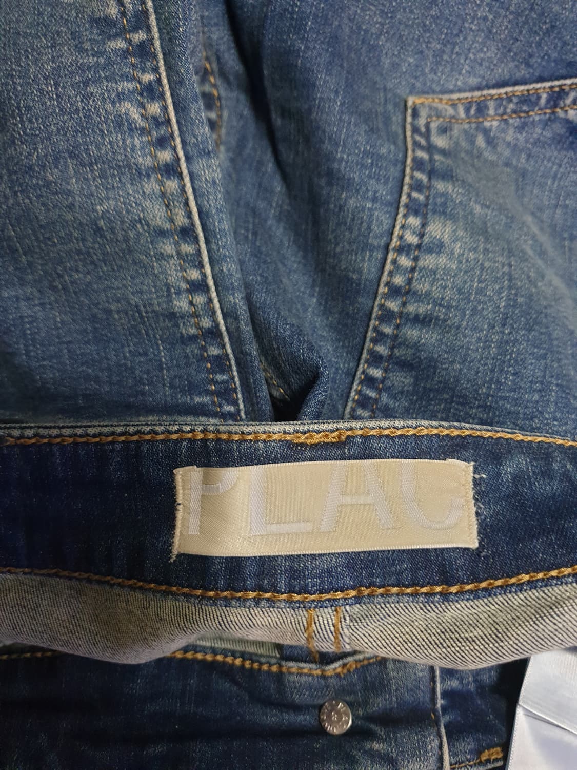 플랙 빈티지워싱 ISKO원단 NEU KURZ 슬림핏 데님팬츠 (M) 상품이미지7