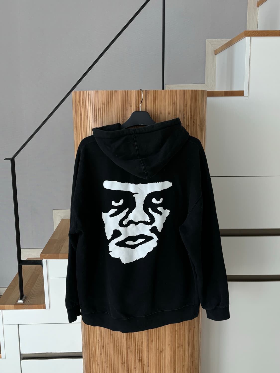 OBEY 오베이 크러피 빅페이스 백프린팅 후드집업 상품이미지2