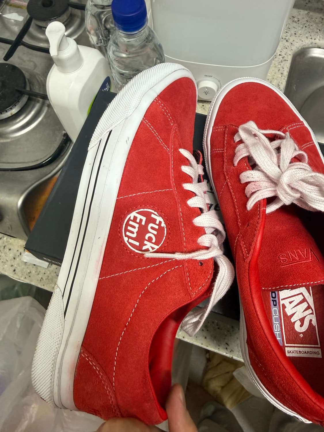 반스 x 슈프림 시드 레드 270판매 상품이미지5