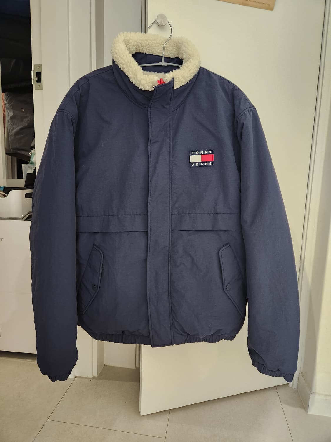 타미진스 리버서블 네이비 넥퍼패딩점퍼 상품이미지1