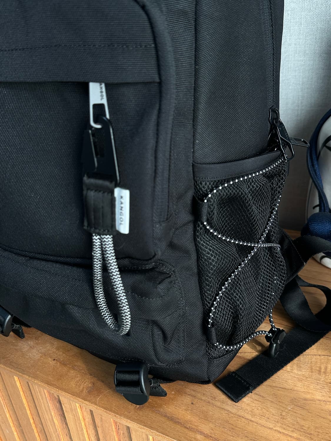 캉골 블랙 백팩 KMEB-BP13600 상품이미지4