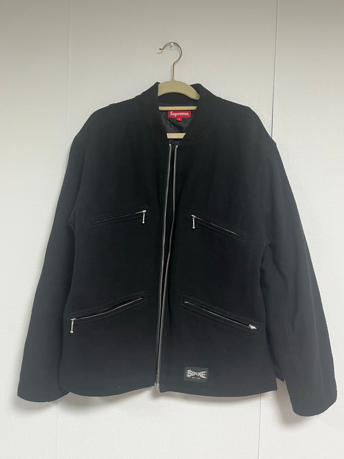 19ss supreme zip car jacket 슈프림 울 자켓 상품이미지1