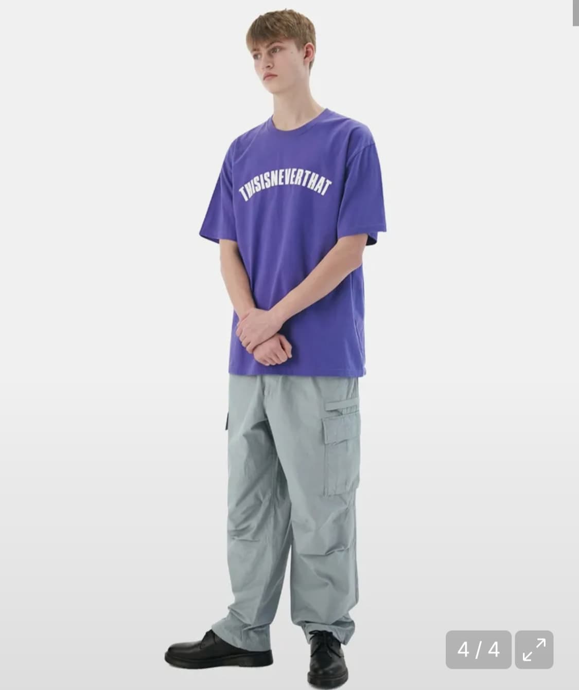 디스이즈네버댓 퍼플 반팔 판매합니다 상품이미지1
