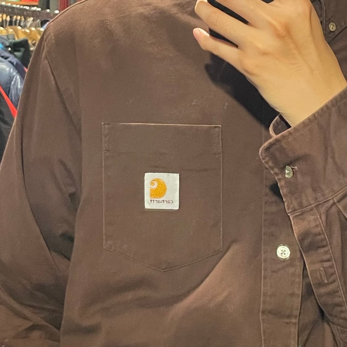 [IM] carhartt 칼하트 브라운 긴팔셔츠 상품이미지5