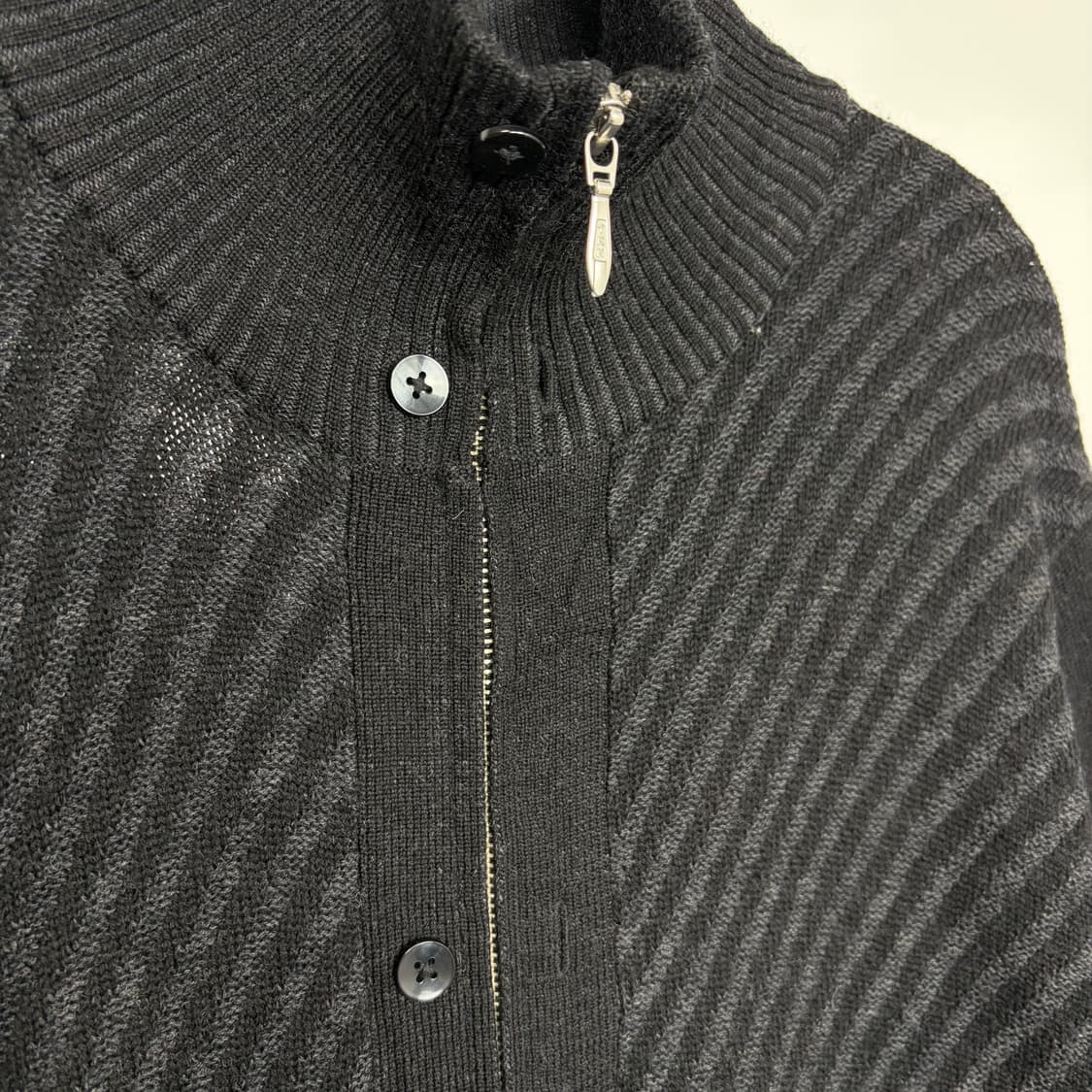 요지야마모토 a.a.r 니트 집업 가디건 자켓 상품이미지5