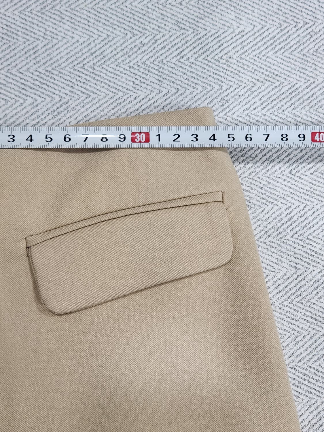 [XS] 자라 ZARA 연베이지 와이드 팬츠 XS 상품이미지6