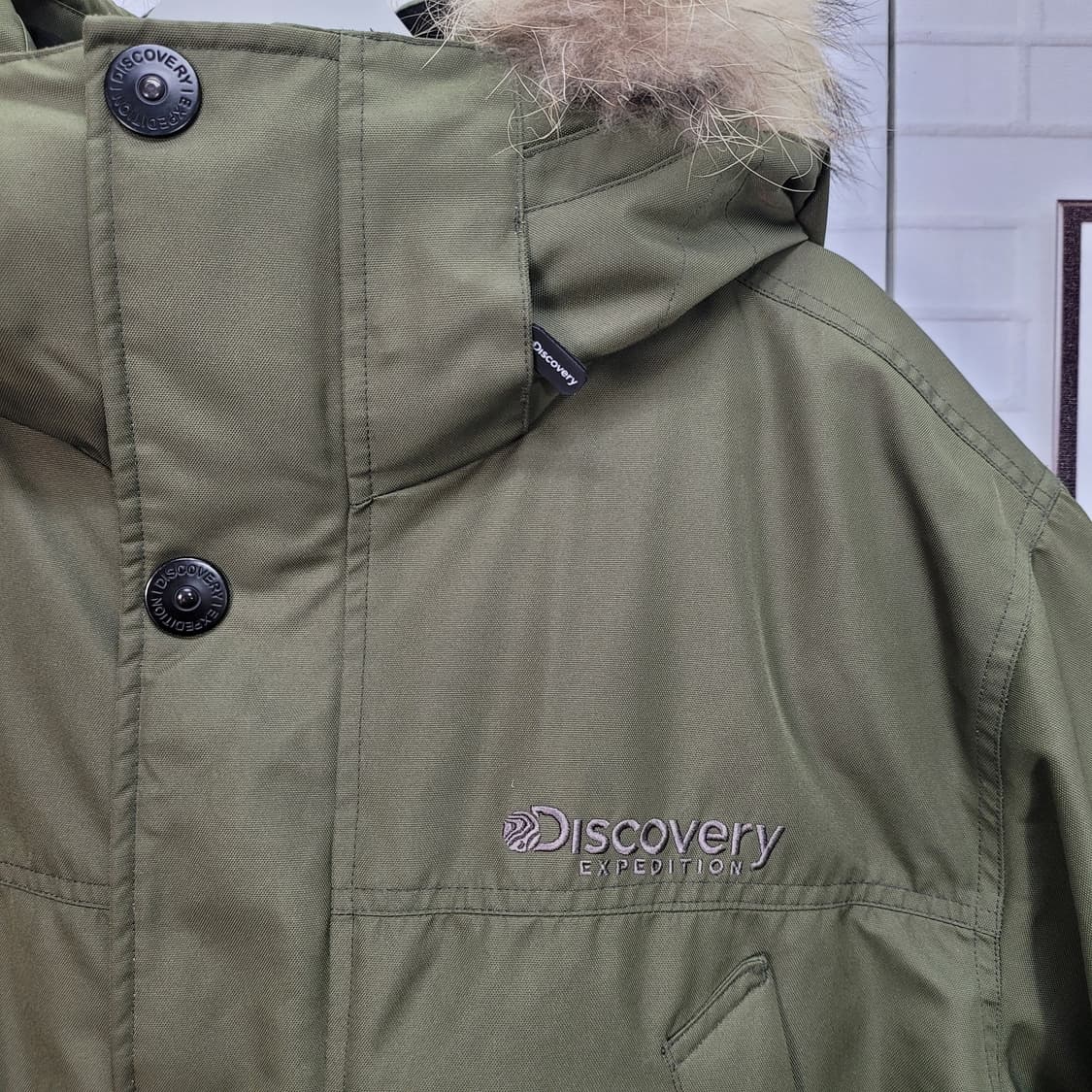 디스커버리 익스페디션 마젤란 카기색 오리털 패딩 자켓 110사이즈 상품이미지3