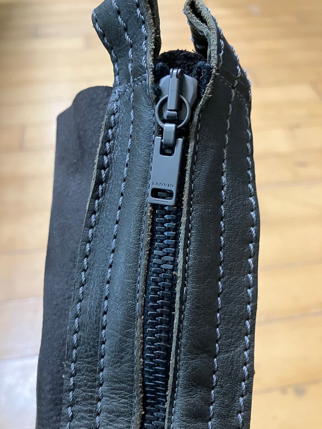 Lanvin 00s 랑방 레이어드 롱 더블 지퍼 부츠 9 (270) 상품이미지3