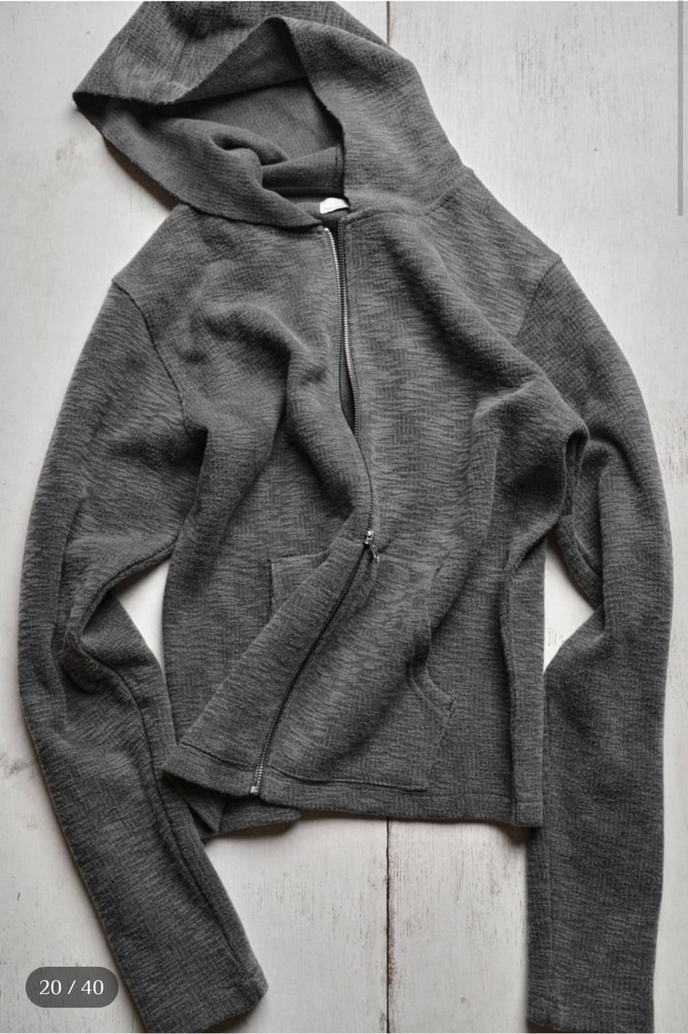 모노프리베 후드집업 그레이 3 상품이미지3