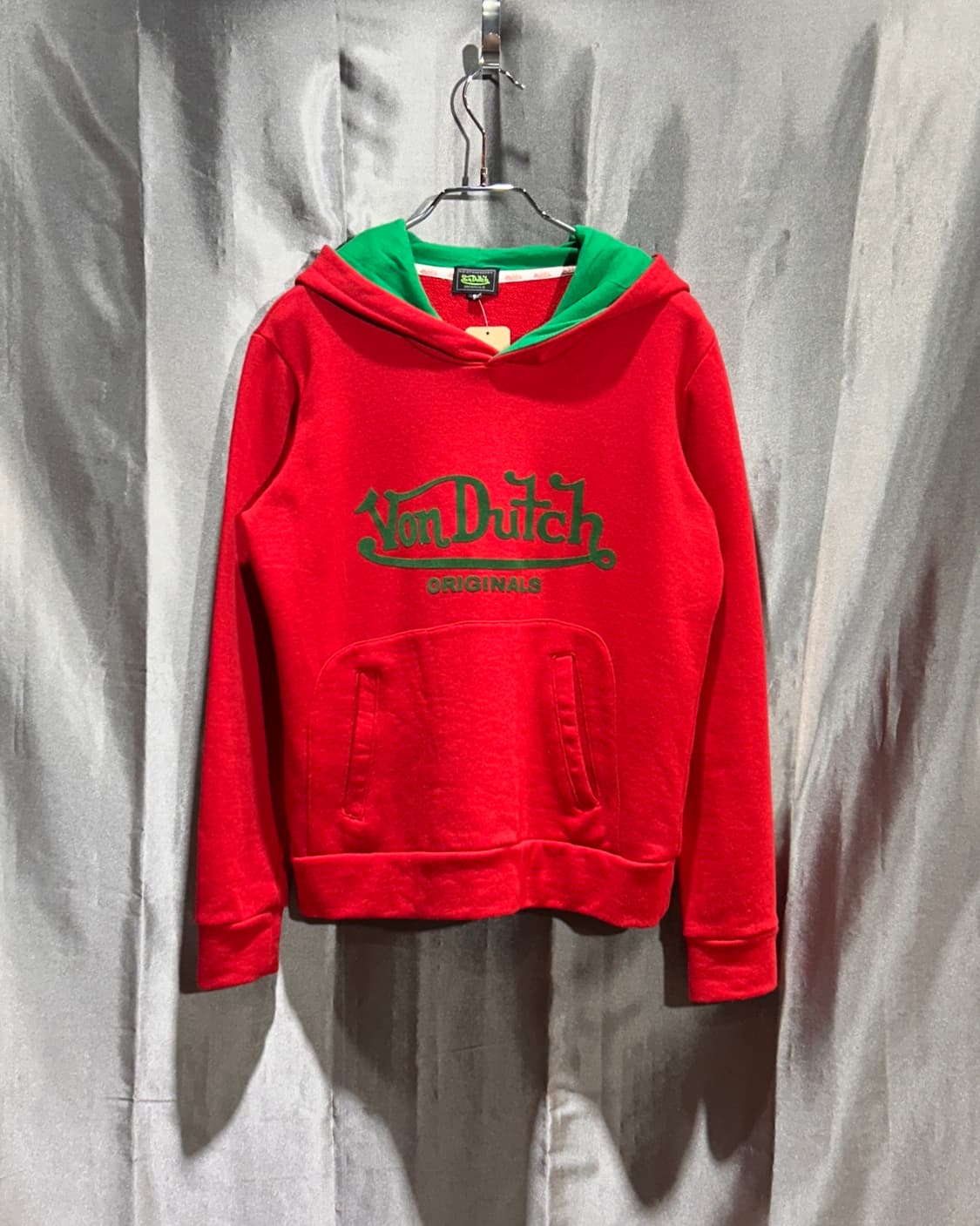 S 본더치 시그니처 로고 레드&그린 후드 상품이미지2