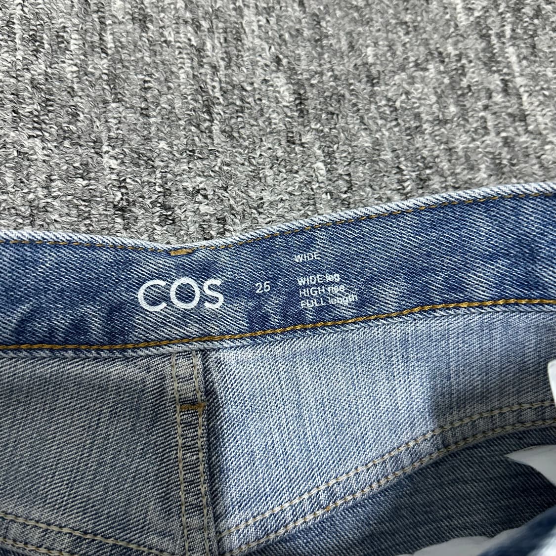 Cos 코스 바지 팬츠 TIDE 진 와이드 타이드 진 청바지 미드블루 상품이미지6