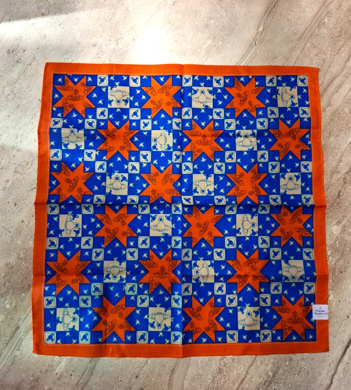 비비안웨스트우드 면 손수건 6  (새상품 with Case) 상품이미지7