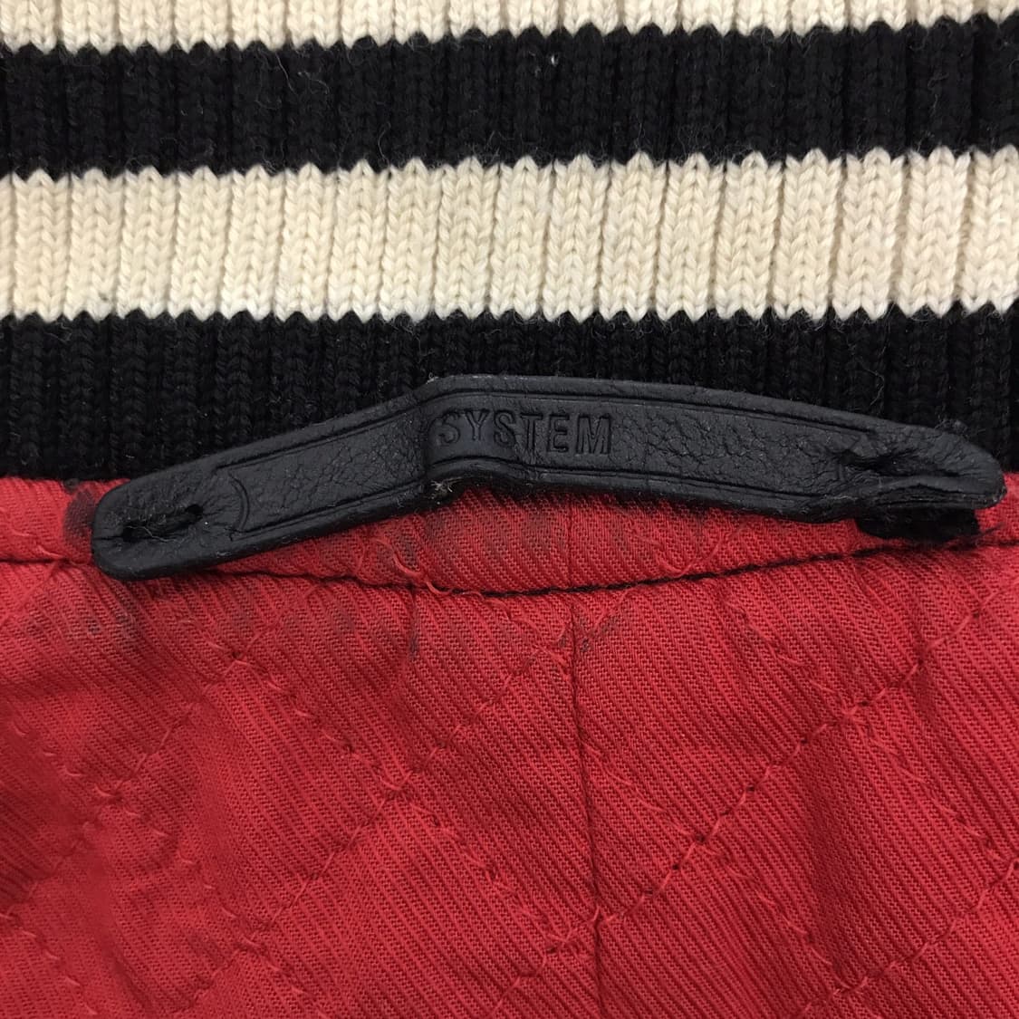 시스템옴므 양가죽 쉽스킨 레더바시티자켓 [100] 상품이미지5