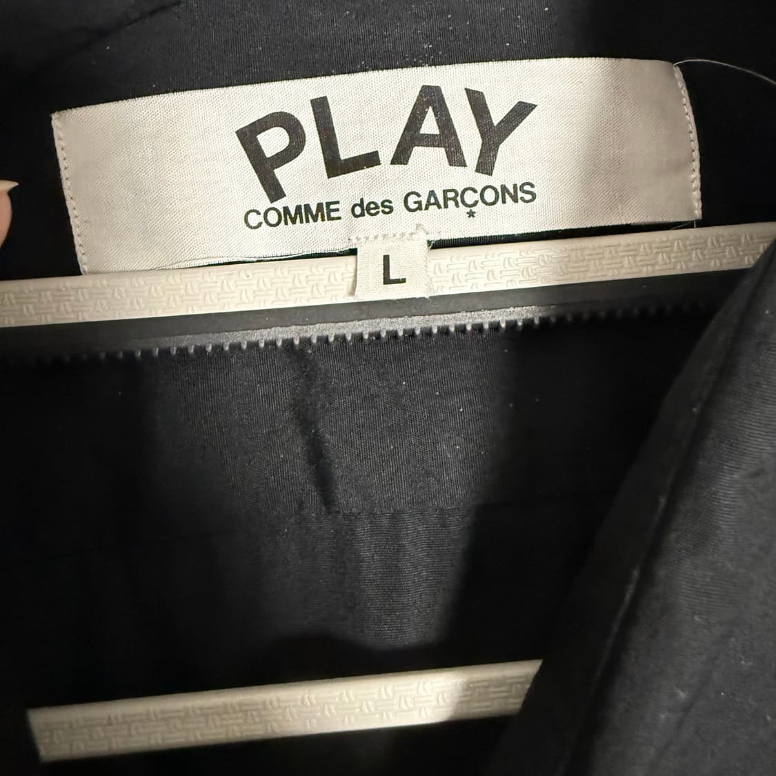 꼼데가르송 하트 와펜 블랙 셔츠 L 긴팔 AZ-B004 상품이미지4