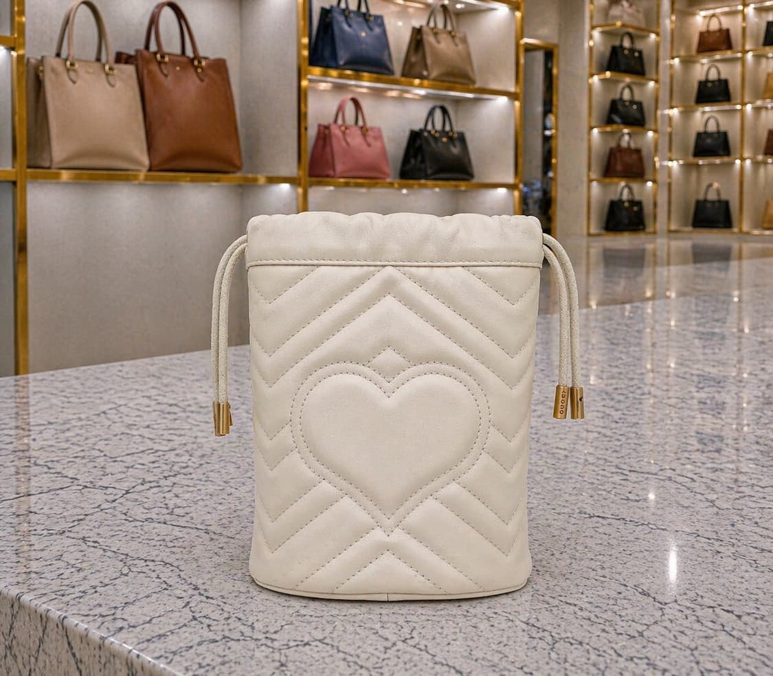 [A급] 구찌 GG 마몽 버킷백 미니 화이트 판매합니다!!! 상품이미지2