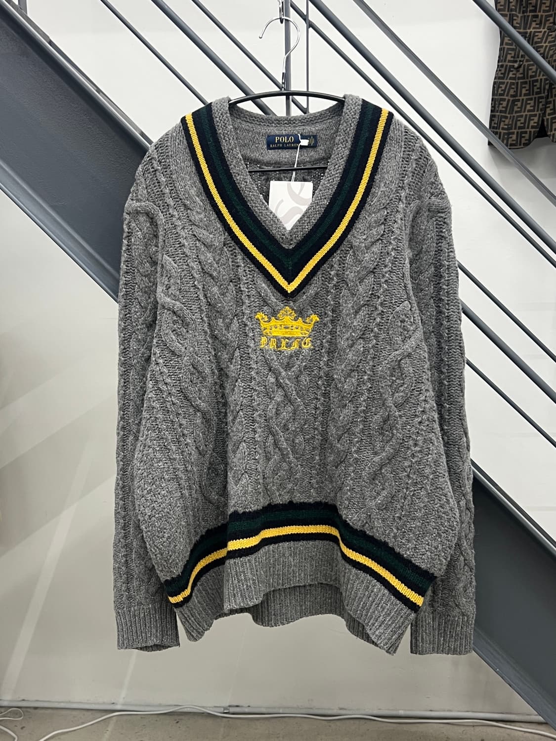 폴로랄프로렌 그레이 헤비울 크리켓 니트 상품이미지1