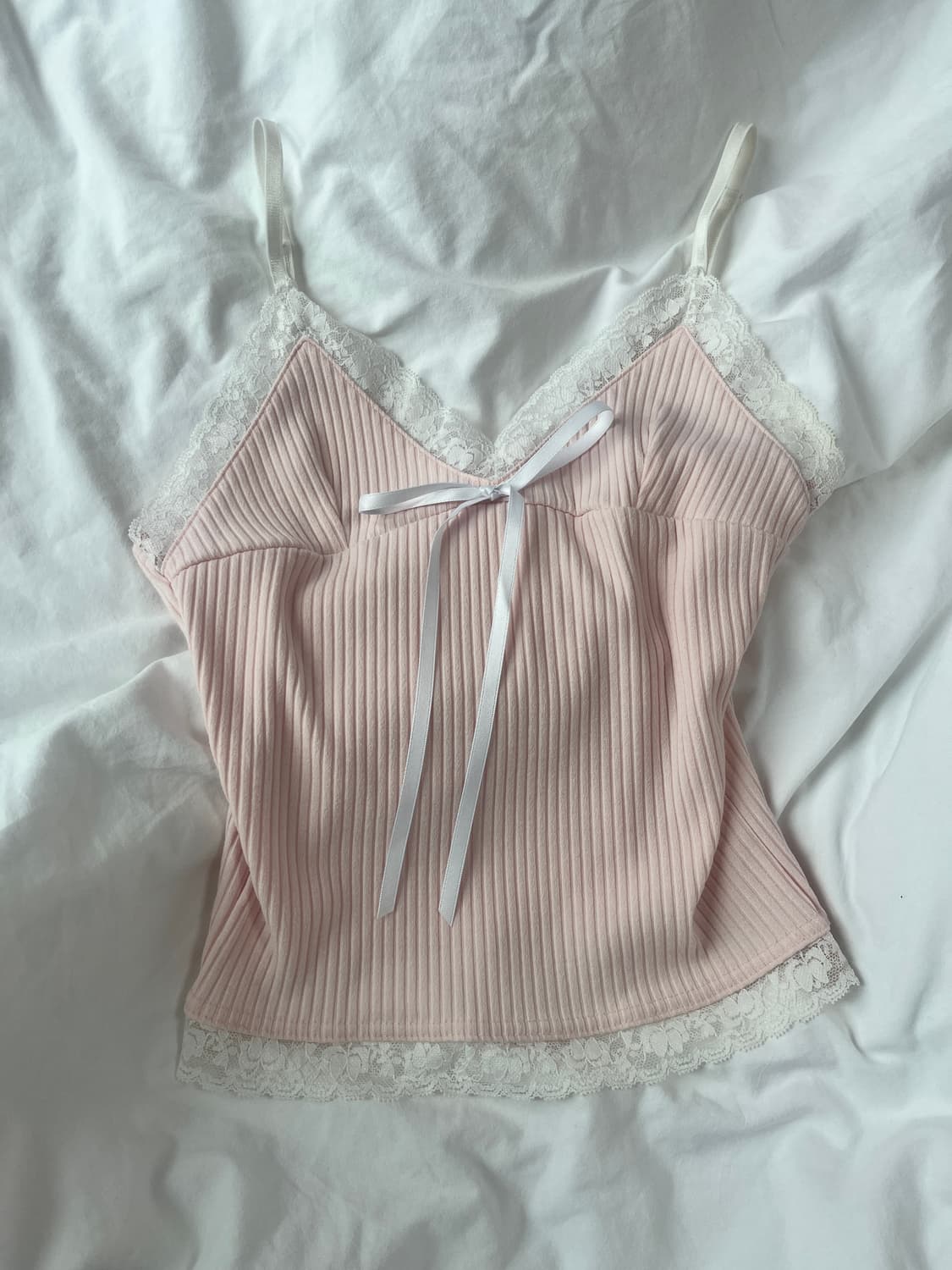 급전) 스젠 메이드 Lyoko Ribbon Lace Top 나시 상품이미지2