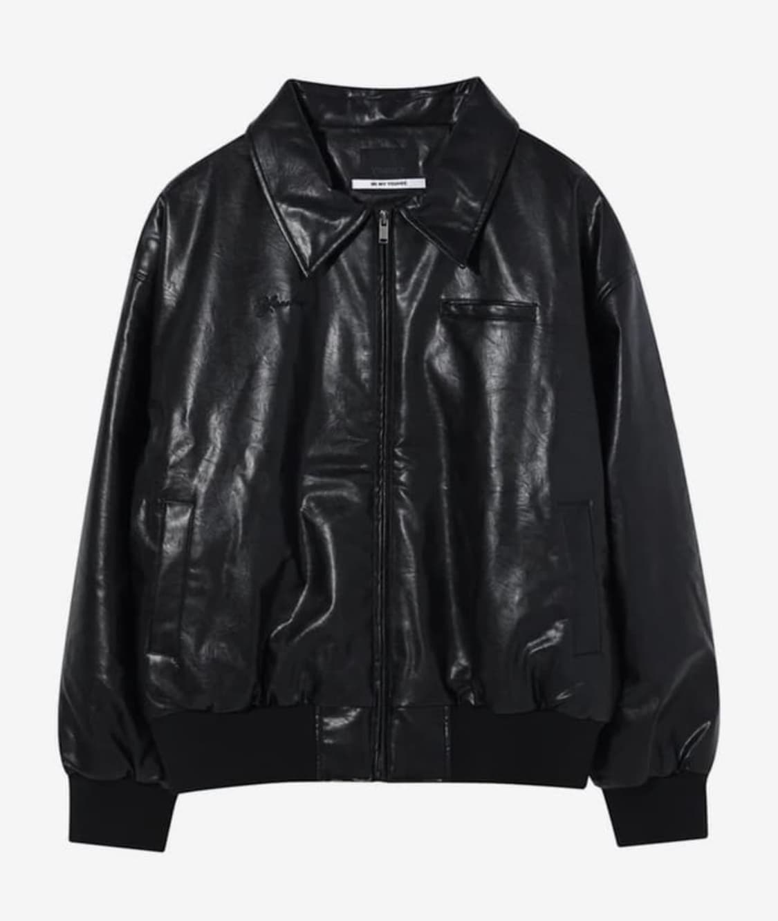 Youhee 레더자켓 LOOSE FIT LEATHER JUMPER BLA 상품이미지4