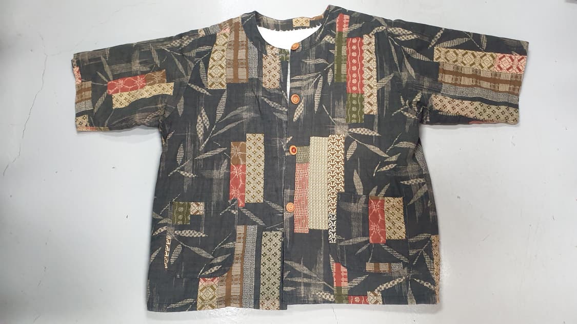 일본 빈티지 패턴 셔츠 M~L. 상품이미지1