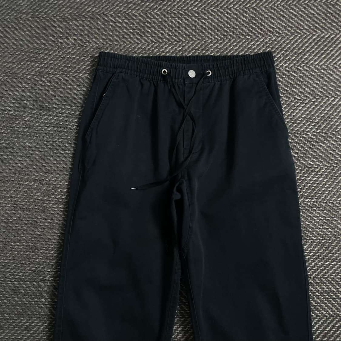 컨버스 코튼 밴딩 조거 팬츠 블랙y 4625 상품이미지4