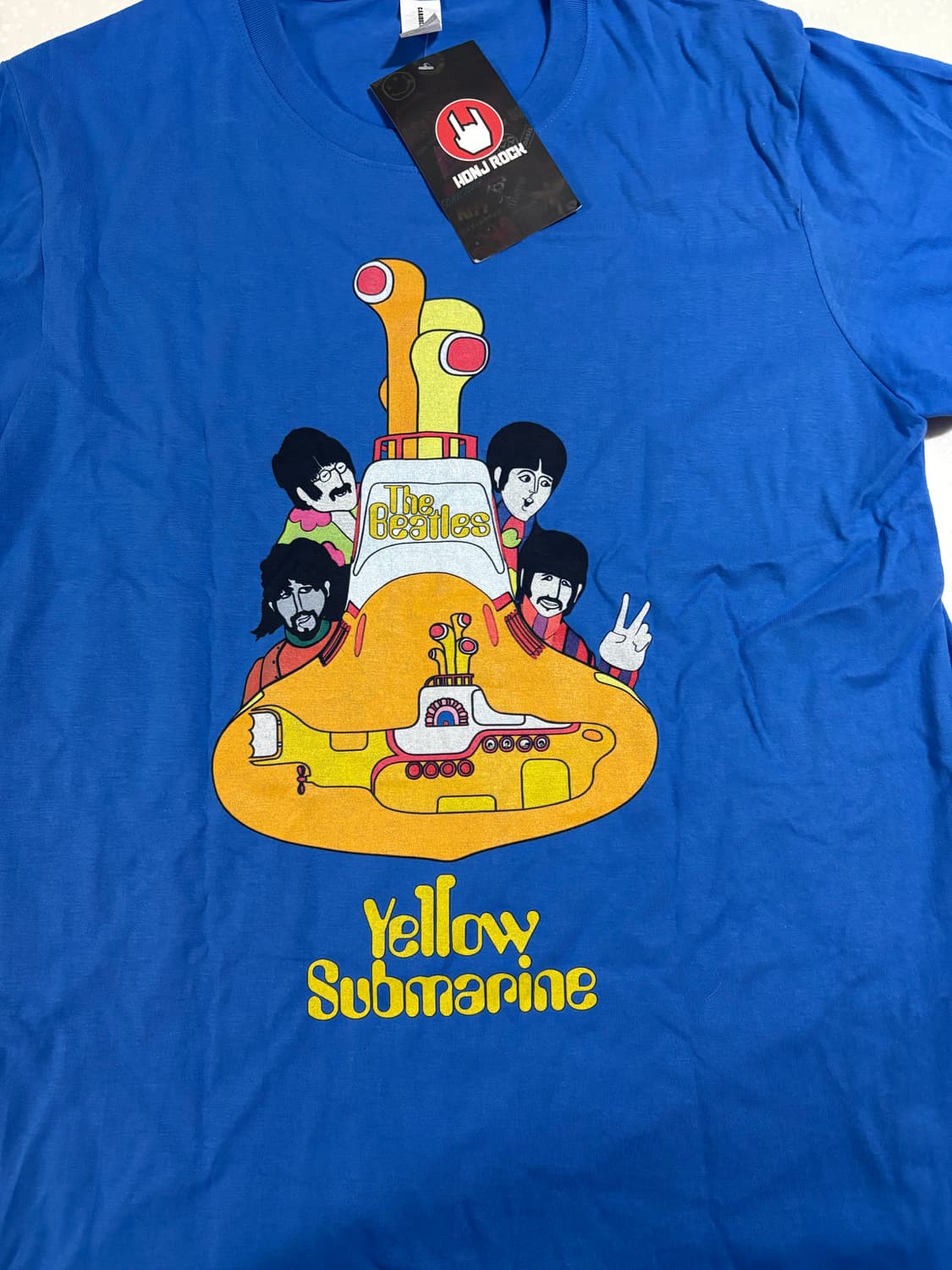 비틀즈 프린팅 블루 티셔츠 상품이미지2