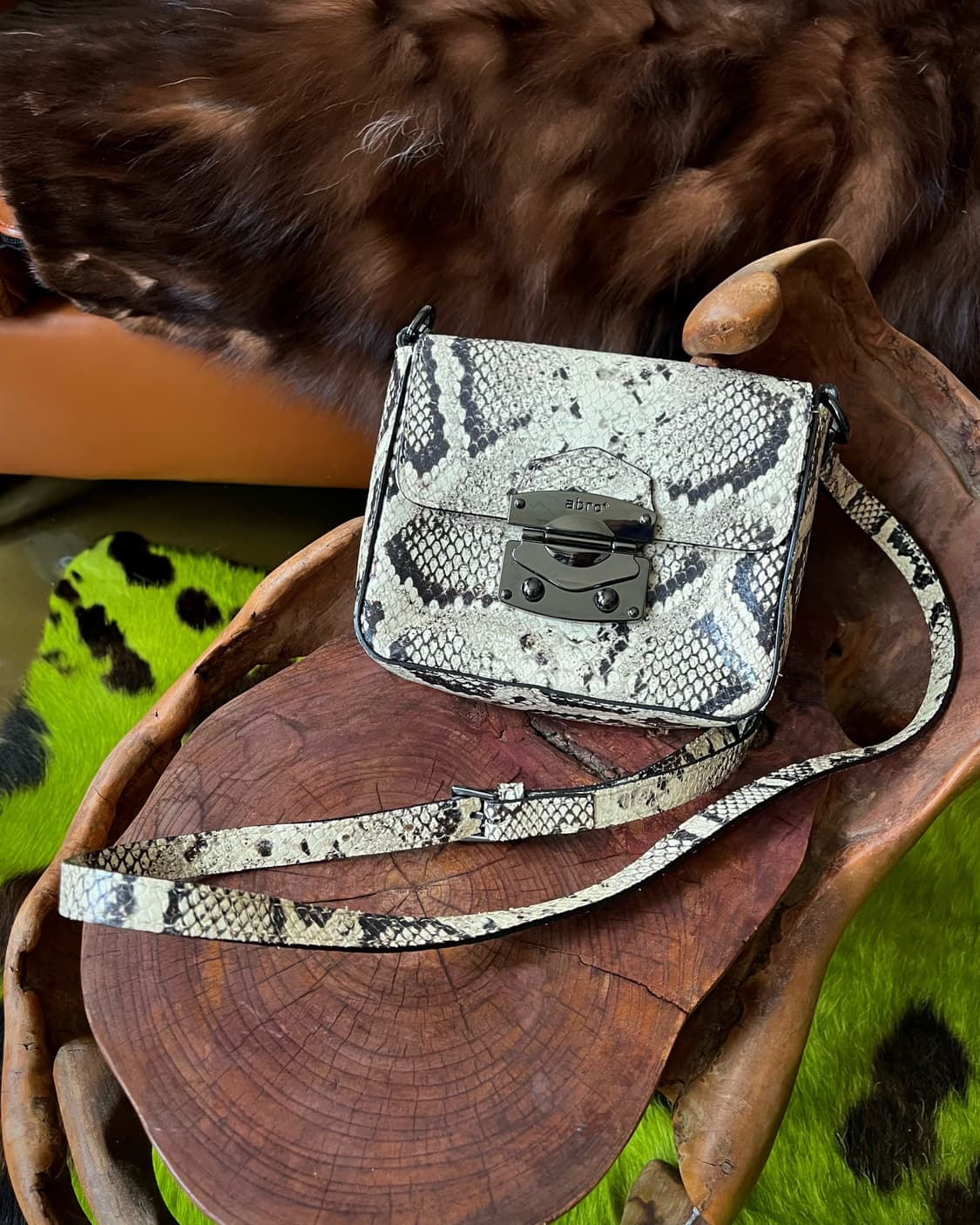 Abro Germany Leather Python Cross Bag 상품이미지3