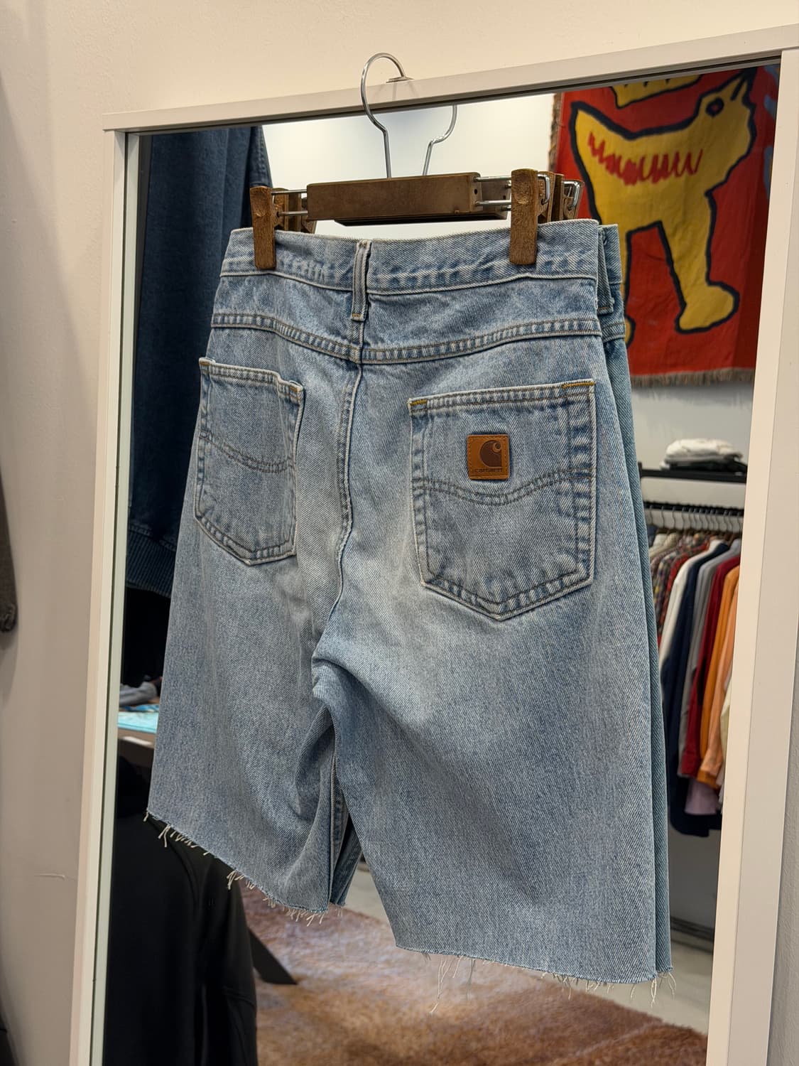 Carhartt 칼하트 컷오프 데님 쇼츠 (31inch) 상품이미지5
