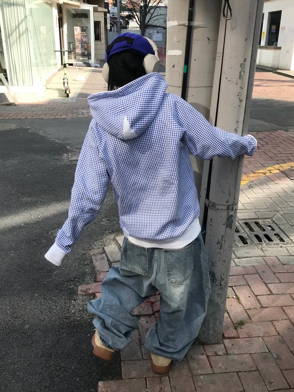 Stussy Check Pattern Hood Zip-Up 상품이미지2