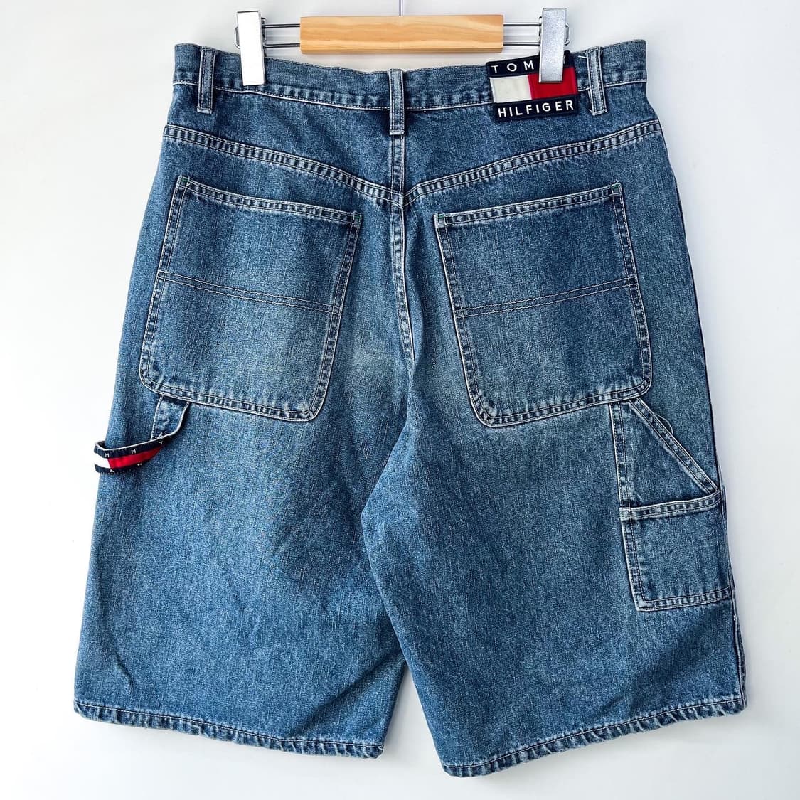 타미 힐피거 플래그와펜 올드스쿨 데님 카펜터 하프팬츠 상품이미지6