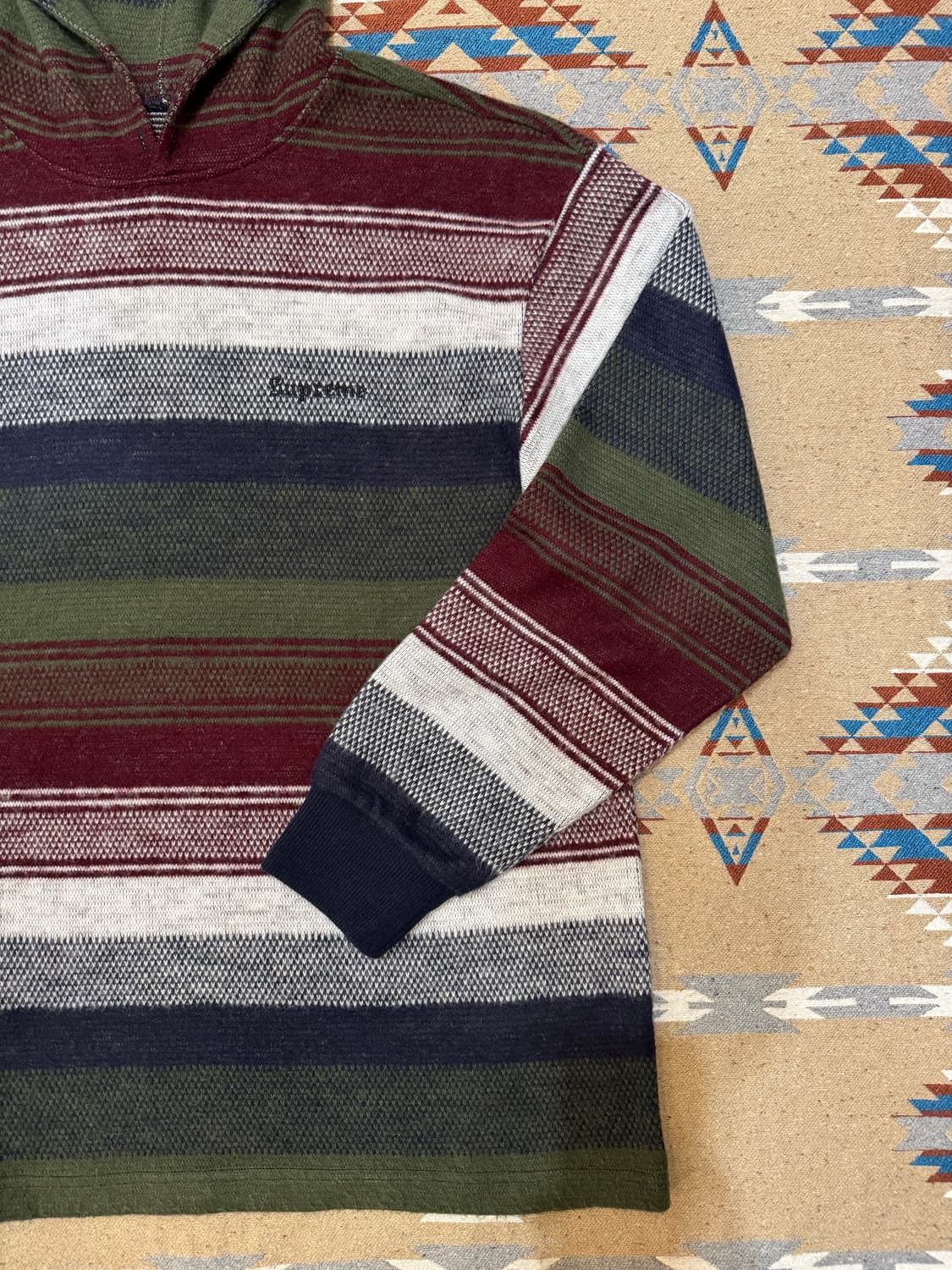 [L] 슈프림 니트 스트라이프 후드 L/S 상품이미지3