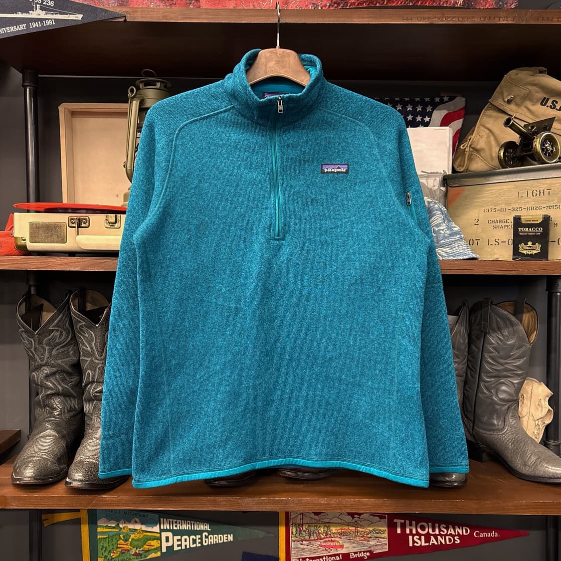 파타고니아 베터 스웨터 반집업 풀오버 플리스 아쿠아마린 N886 상품이미지1
