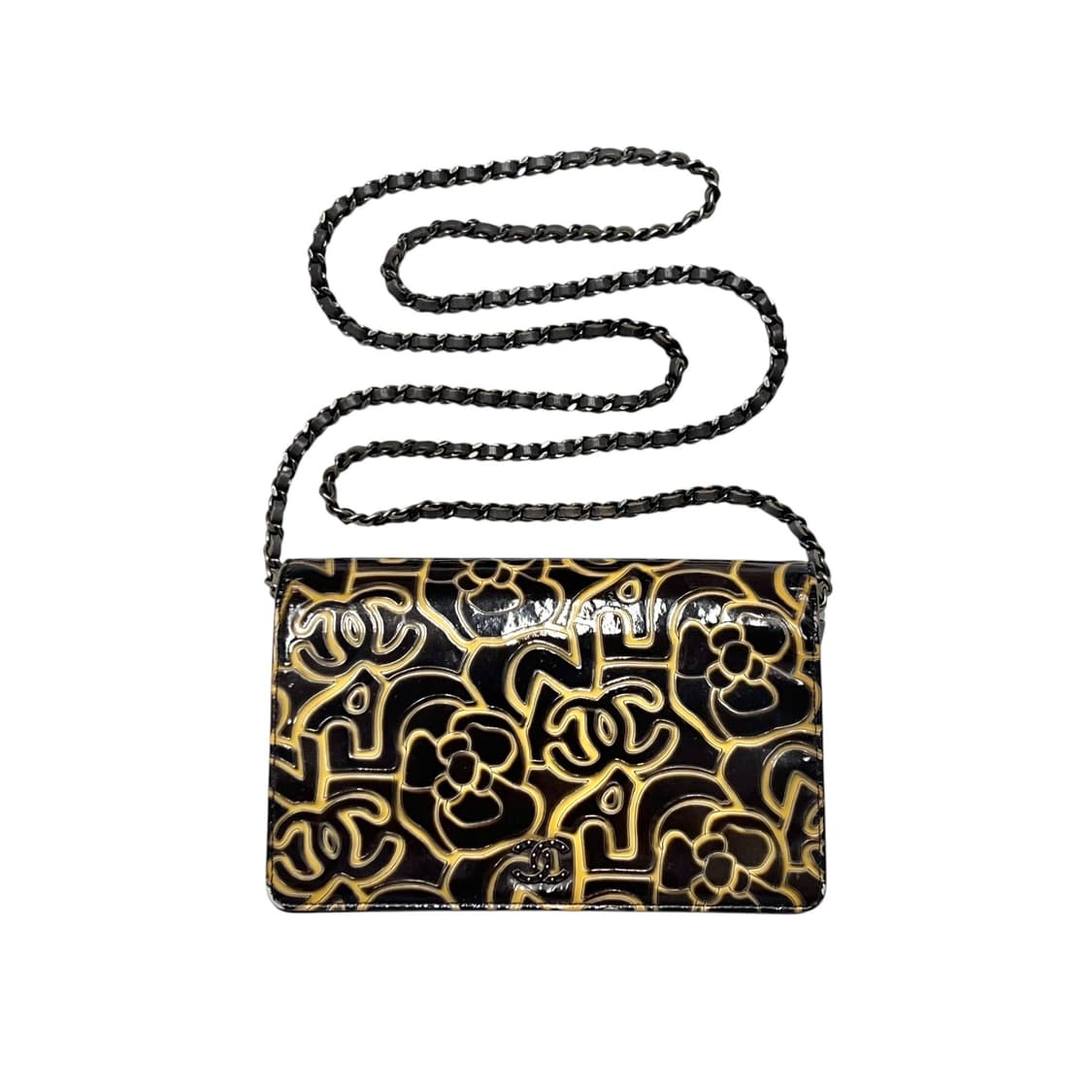 샤넬 블랙 까멜리아 CC 페이턴트 woc. 웍 카멜리아 상품이미지1