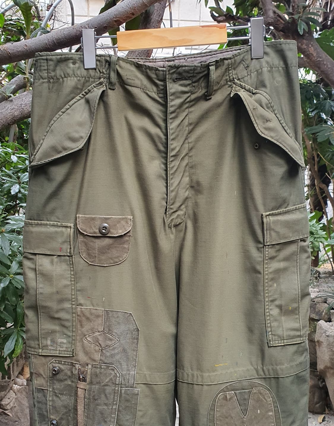 m65팬츠 빈티지 커스텀[ 업그레이드버전/ 에시드머드/하드워싱/썬페이딩] 상품이미지2