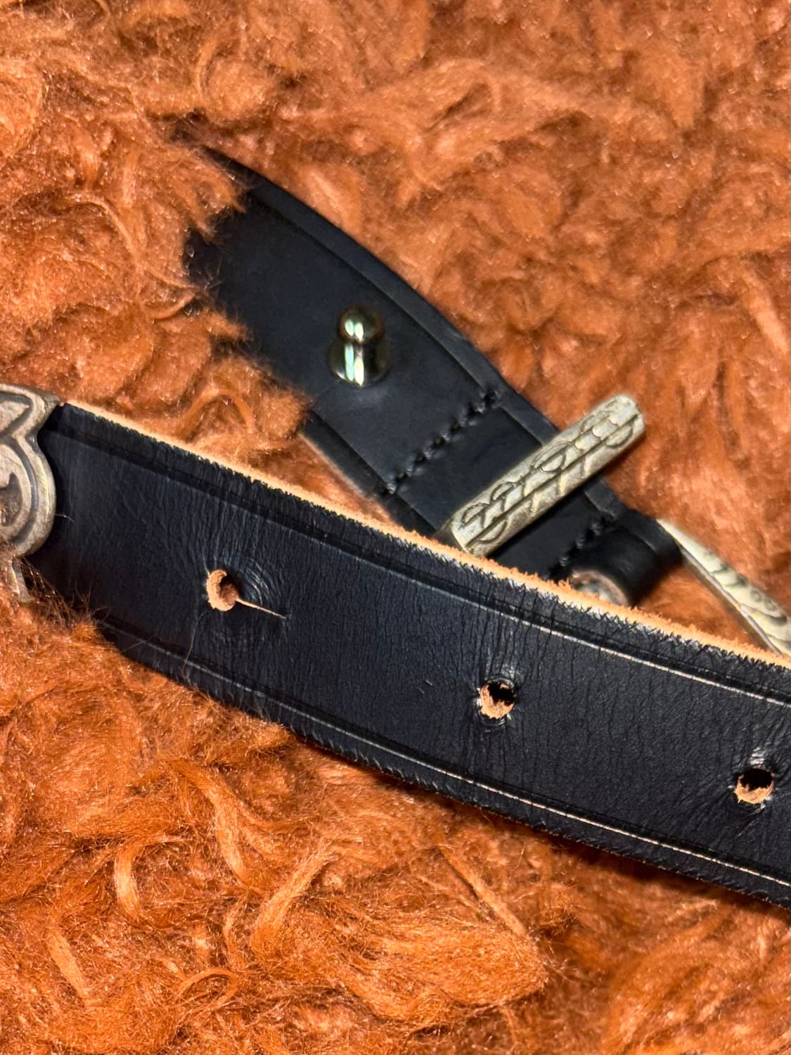 앤더슨벨 우먼 골디 포 레더 퍼 가디건 M 상품이미지10